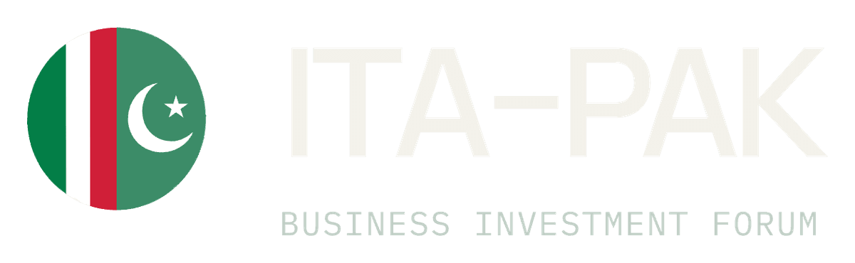 ITA–PAK reversed lockup with the descriptor Business Investment Forum, on dark green